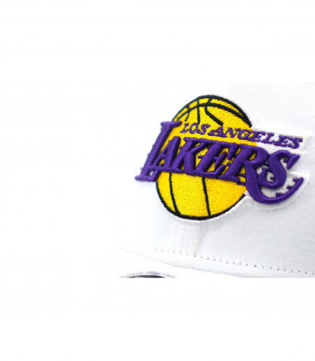 white Lakers cap